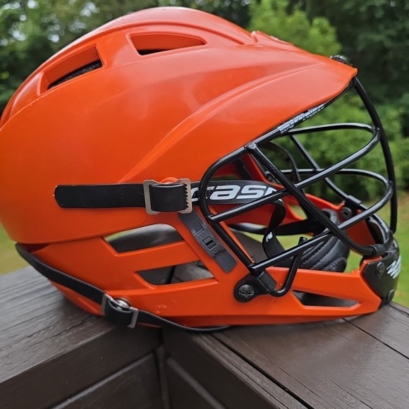Cascade CPVL Lacrosse Helmet Men M/L Adjustable SPR Fit‎ Mask Chin Strap Orange - Picture 3 of 16